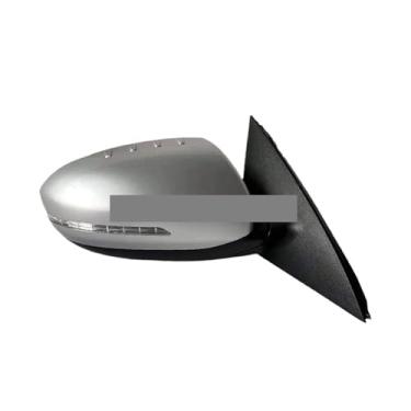 Imagem de Conjunto de espelho lateral compatível com KIA K5 2011-2015, espelho retrovisor com pisca, compatível com espelho externo, lente, concha, capa de armação(8Pin Silver R)