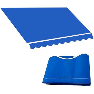 Imagem de Tecido De Substituição De Toldo Retrátil, Tecido De Substituição De Toldos Janela Porta Abrigo De Sol Lona De Substituição, Tecido De Substituição, Blue, 6.5x3m(21.3x10ft)