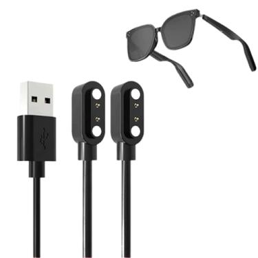 Imagem de Carregador de óculos inteligentes de substituição para SKCT BG-02 cabo de carregamento magnético de 2 pinos para smartglasses