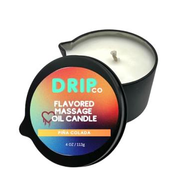 Imagem de Pour Vela de massagem gotejamento Pina Colada - Vela perfumada e aromatizada de cera de soja para terapia de óleo relaxante, tendência viral TikTok
