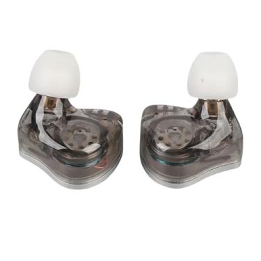 Imagem de Jectse Fones de Ouvido Com IEM Com Fio HiFi, Fones de Ouvido Com Cancelamento de Ruído Com Cabo Destacável, para Músicos Cantores Entusiastas da Música, Estúdio de Palco (SILVER)