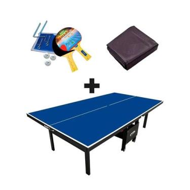 Imagem de MESA PING PONG 1084 KLOPF + KIT Completo 5031 + Capa Fechada