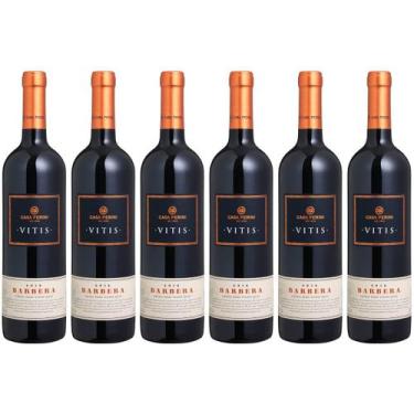Imagem de Vinho Tinto Seco Barbera Vitis Casa Perini 750ml Kit 6un