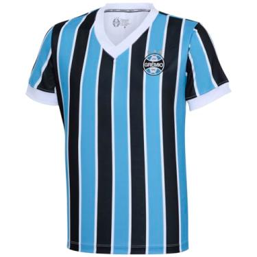 Imagem de Camiseta Grêmio Tricolor Masculina, Azul/Preto, M
