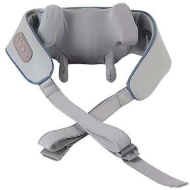 Imagem de Massageador Elétrico Quebra Nódulos,Indicado o para Pescoço, Ombros, Costas, Pernas e Coxas, Equilíbrio do Sistema Nervoso, Shiatsu com Calor, Recarregável, Sem Fio, Dobrável, Portátil, Premium - COR CINZA