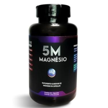 Imagem de Suplemento de Magnésio 5M - Fórmula 5M - 60 Cápsulas - 350mg - o primeiro e original 5M