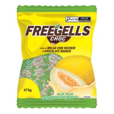 Imagem de Bala Freegells Riclan Dura Melao Com Chocolate Branco 475g
