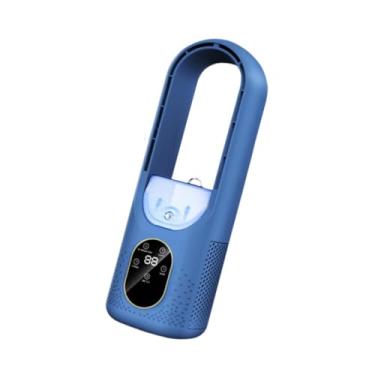 Imagem de IEUDNS Ventilador de mesa pessoal USB com umidificador, ventilador de resfriamento de mesa, ar condicionado evaporativo portátil silencioso para mesa de, Azul