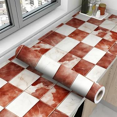 Imagem de NYZE Papel de parede vintage descasque e cole papel de parede autoadesivo moderno papel de parede removível para decoração de armário de quarto 39,3L x 16W