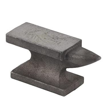 Imagem de QANYEGN Casto de buzina de Anvil, buzina única, bloqueio de bancada de ferro de 3 lb, ferramenta de forjamento de alta dureza para rebitar