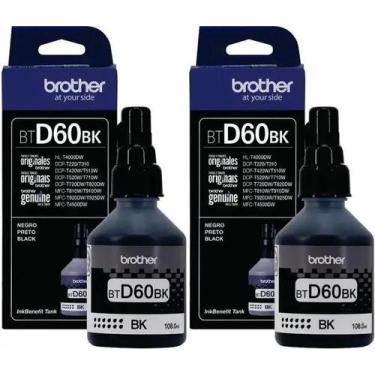 Imagem de Kit com 02 Garrafas Refil de Tinta BTD60BK Preto Original - SPAK