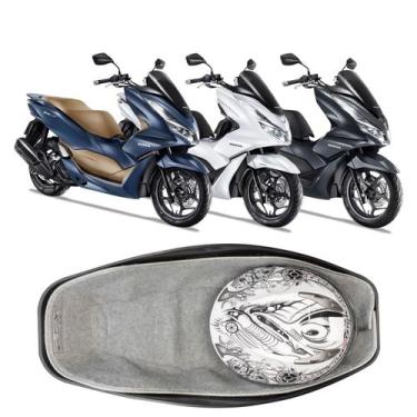 Imagem de Forração Honda Pcx 160 2023 Acessório Forro Baú Cinza - Jaspe Ateliê, 
