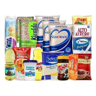 Imagem de Cesta Básica De Alimentos Nobre Premium Cesta De Qualidade - Higipack