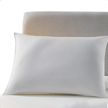 Imagem de Travesseiro Percal 200 Fios e Fibra Siliconizada 50x70 cm Antialérgico (Suporte Alto)