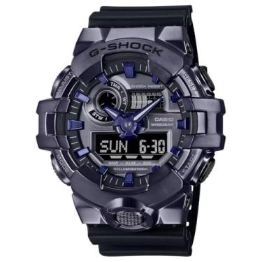 Imagem de Casio G-Shock G-Steel Relógio analógico digital roxo escuro GM700P-6A