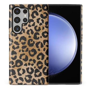 Imagem de ilikediy Capa para Samsung Galaxy S24 Ultra, HL2, estampa de guepardo, leopardo, híbrido, 2 camadas, capa protetora de silicone com design