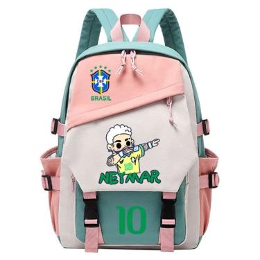 Imagem de Mochila Sanmu Causal Style com estampa digital Football Neymar
