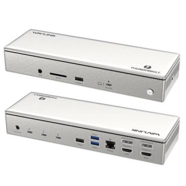 Imagem de Estação de ancoragem WAVLINK Thunderbolt 4 com carregamento de 100W 8K