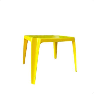 Imagem de Mesa Monobloco Infantil Resistente (Amarelo)