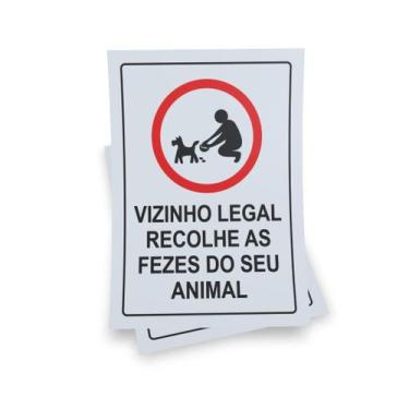 Imagem de Kit 3 Placas sinalização 15x21cm EM PVC PL(157) - Tema: Condomínio Rec