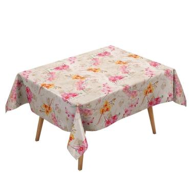 Imagem de Toalha de Mesa Térmica Orquídea 2,20x1,40m PVC Limpeza Fácil