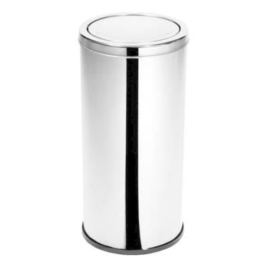Imagem de Lixeira De Inox Com Tampa Meia Esfera 22 Litros Jsn