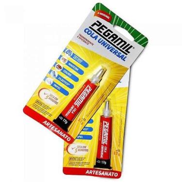 Imagem de Kit 2 Colas pegamil 17g seca em 5 minutos - Bsb Aviamentos