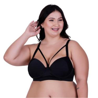 Imagem de Sutiã Plus Size com Tirinhas Bojão Detalhe em Renda Strappy - NAKA MOD