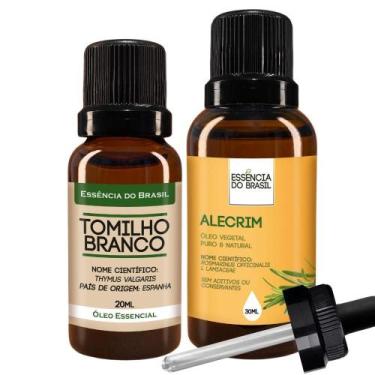 Imagem de Kit Óleo Essencial Tomilho 20Ml + Óleo Vegetal Alecrim 30Ml - Essência