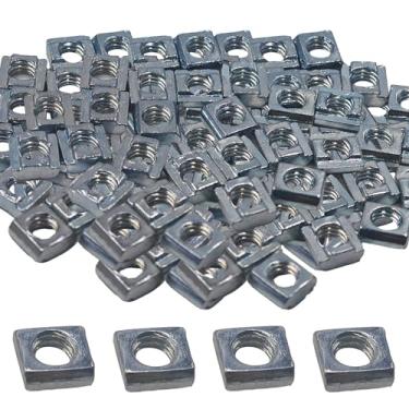 Imagem de STFRBTH 100 peças M5 6 mm porcas deslizantes T, rosca métrica deslizante em T para perfil de extrusão de alumínio série 2020, peças CNC de impressora 3D