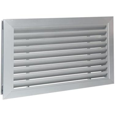Imagem de Ventilação de empena de alumínio, ventilações de galpão pintáveis para ventilação de sótão com tela, design elegante grelha de retorno de ar ventilações de parede de liga ideal para aberturas de sótão