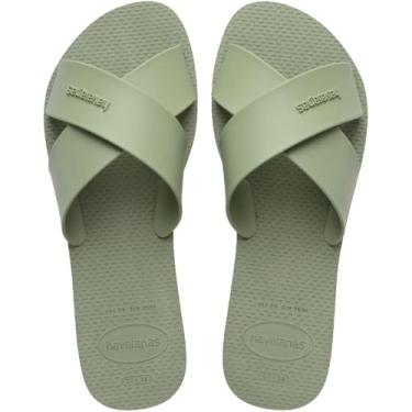 Imagem de Chinelo Havaianas Aqua Feminino - Cor Smoke Green (BR, Adulto, Faixa Numérico, 35, 36)