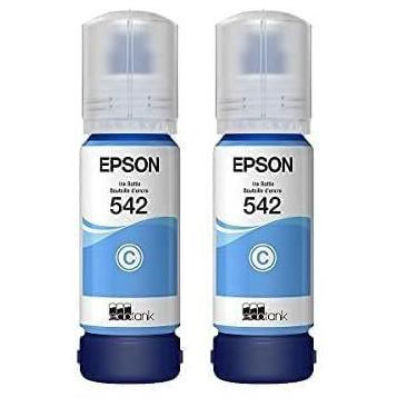 Imagem de Tinta Epson EcoTank 542 Cyan 70mL (pacote com 2) para ET-5150