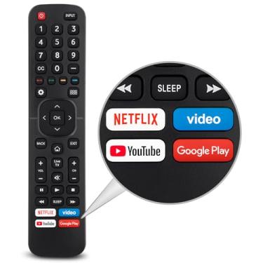 Imagem de Substituição para controle remoto Hisense-TV, controle remoto universal para Smart TVs Hisense (não para TVs Roku)
