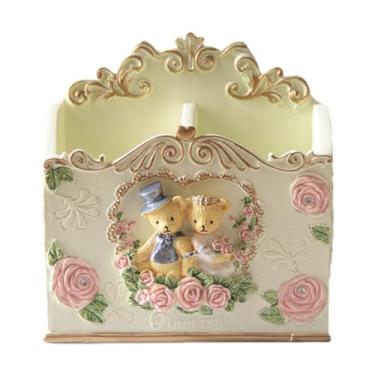 Imagem de shamjina Porta-canetas de urso, lindo organizador de papelaria, organizador de espaço de trabalho, marcador, porta-pincel de maquiagem para escritório,