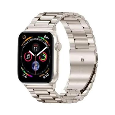 Imagem de Pulseira De Aço Inoxidável Para Apple Watch 45mm 49mm 41mm 40mm 44mm 4