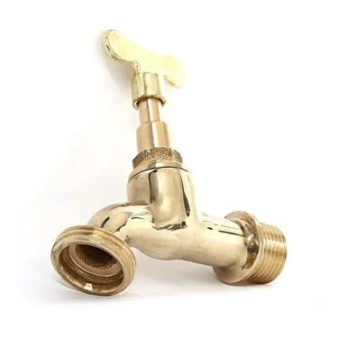 Imagem de 2X Torneira Para Tanque Lavanderia E Jardim Em Metal 1/2