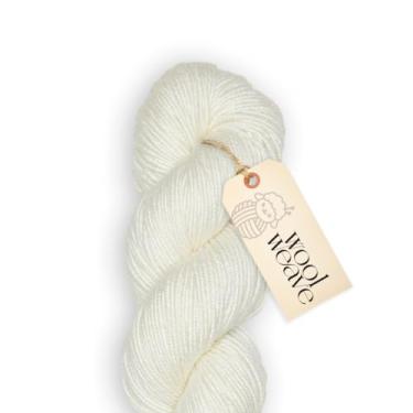 Imagem de Woolweave Fio de seda merino – Mistura luxuosa tingida à mão de 75% lã de merino e 25% seda – Peso DK, novelo de 100 g, 200 jardas – fio macio, brilhante e elegante para tricô e crochê
