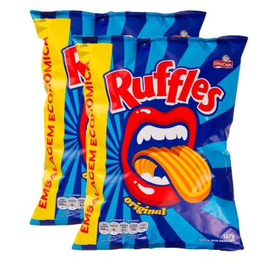 Imagem de Batata Ruffles Elma Chips Sabor autêntico 167g | Kit com duas unidades