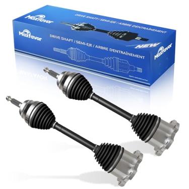 Imagem de Maxfavor Eixo frontal CV para Chevy Silverado Suburban 1500 Tahoe Avalanche Cheyenne & Cadillac Escalade ESV EXT e GMC Yukon XL Sierra 1500 2007-2019, par de conjuntos de eixo de junta CV esquerda e