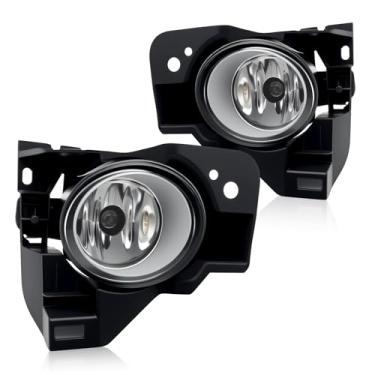 Imagem de Faróis de neblina de halogênio compatíveis com Nissan Maxima 2009-2014 - Kit completo de faróis de neblina montados no para-choque dianteiro com interruptor e chicote de fiação