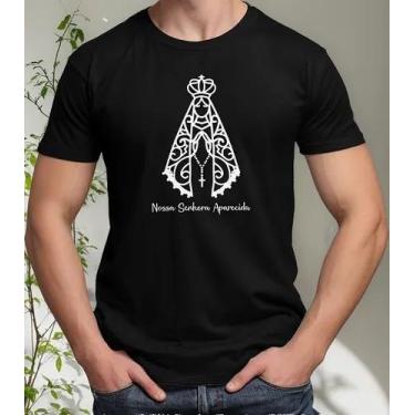 Imagem de Camiseta Camisa Adulto Feminina Masculina Algodão Nossa Senhora Aparec