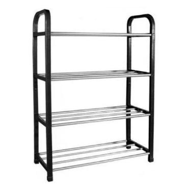 Imagem de Sapateira Estante Calçados 4 Prateleiras Desmontável 59 Cm