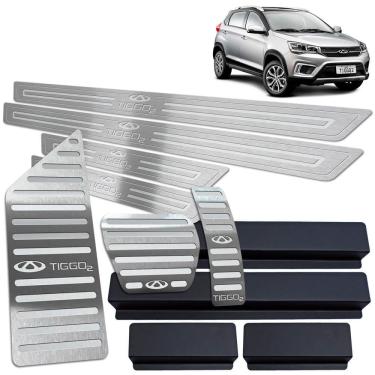 Imagem de Descanso Soleira Pedaleira Automático Prata Tiggo 2 2019 20