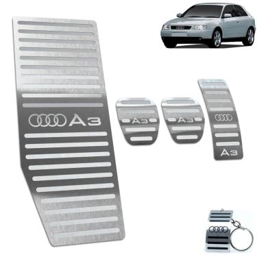 Imagem de Pedaleira + Descanso Audi A3 Manual 1996 Até 2006 Aço Inox