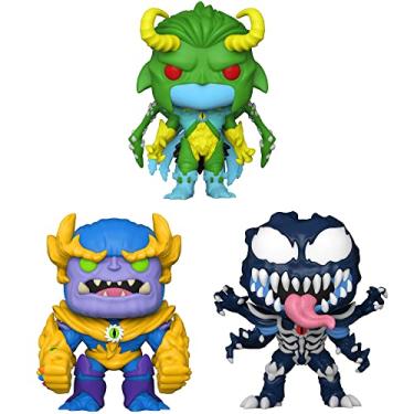 Imagem de Funko Pop! Marvel: Mech Strike Monster Hunters Collectors Set - 3 Figure Set: Loki, Thanos, Venom