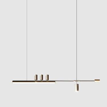 Imagem de Lustre de combinação simples e moderno LED Luminária pendente Sala de jantar Cozinha Ilha Bar Decoração Teto Luz suspensa Luminárias ajustáveis, Decoração moderna