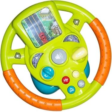 Imagem de Volante Simulador Infantil Interativo com Som e Luz – Brinquedo Educativo para Bebê com Ventosa – Estimula Coordenação, Atenção e Desenvolvimento – Diversão Segura e Educativa