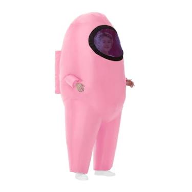 Imagem de Servllcell Inflatable Costume for Kids,Halloween Costumes Funny Blow Up Space Suit Costumes Boys and Girls,Cosplay Party Game Fans (Pink)
