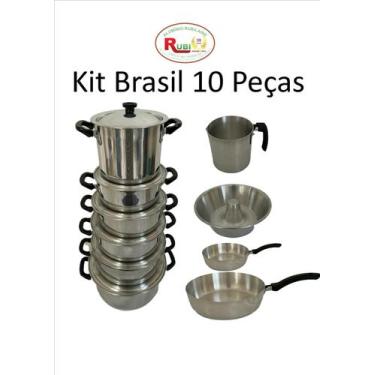 Imagem de Jogo de Panela 2,5mm 10 peças - Rubilaine